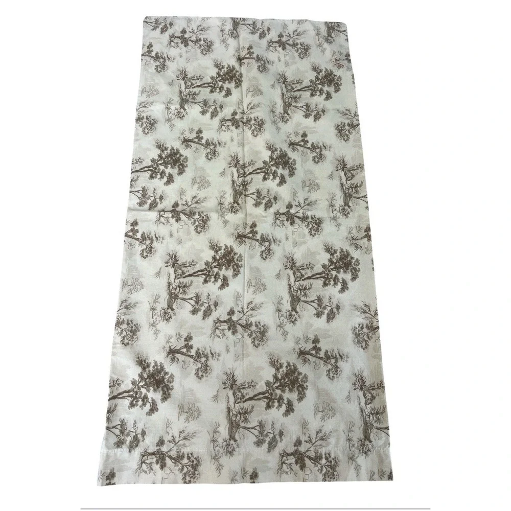 Vintage Wamsutta‎ Sz King Beige Floral Sheet Set Cotton / Polyester Y2K Made USA